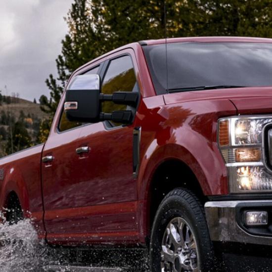 2X Superduty Wing Mirror Cover Cap Shell White For Ford F250-F550 2017-2024 2023