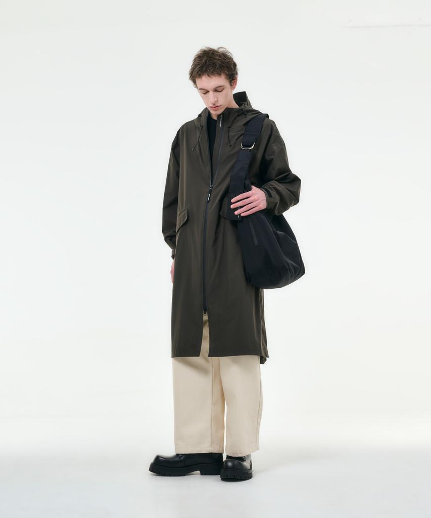 Whether Weather Hwaseong Unisex Weather Coat Essential Collection Dark Khaki