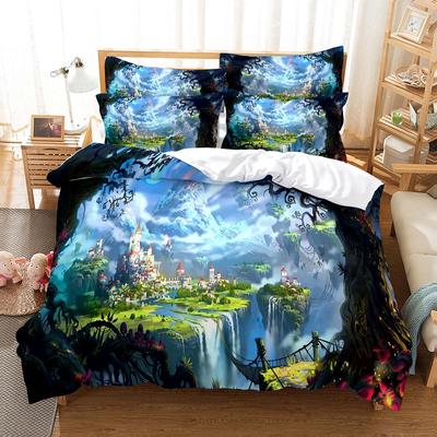 Parure de lit avec housse de couette, impression numérique 3D, parure de lit queen size, design tendance