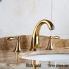 Antique Gold & Black Single-Handle Basin Faucet