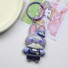 Crazy Animal Cartoon Resin Keychain Pendant for Bags and Backpacks - Couple Gift