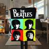 1PC Band Print FlAannel Blanket, High quality Comfortable for All Seasons, Home Decor, Warmth and Comfort