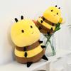 Cute little bee expression plush toy creative bee doll doll boy and girl throw pillow rag doll little bee