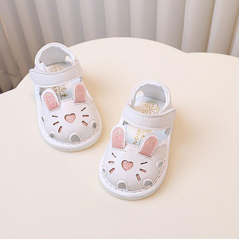 Sommer Baby Mädchen Kleinkind Schuhe mit Cartoon Design und Klettverschluss für Neugeborene und Säuglinge