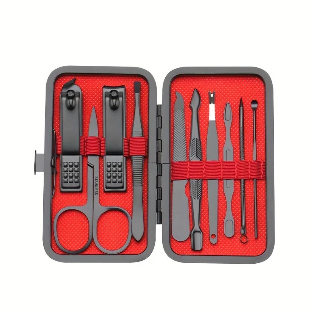 Complete Manicure & Pedicure Kit for Men - Includes Nail Clippers, Trimmers & Straight Knife - Perfect Gift for All Occasions