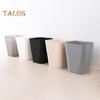 Small Waste Basket Trash Can Large Capacity Solid Color Easy To Clean Indoor Outdoor Plastic Garbage Bin