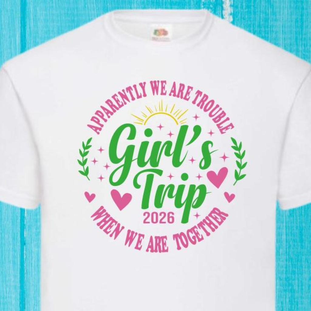 Girls Trip T-Shirts | Friends Holiday Tops | Besties Weekend Shirts | Girlie Holiday | Birthday Celebration Shirt