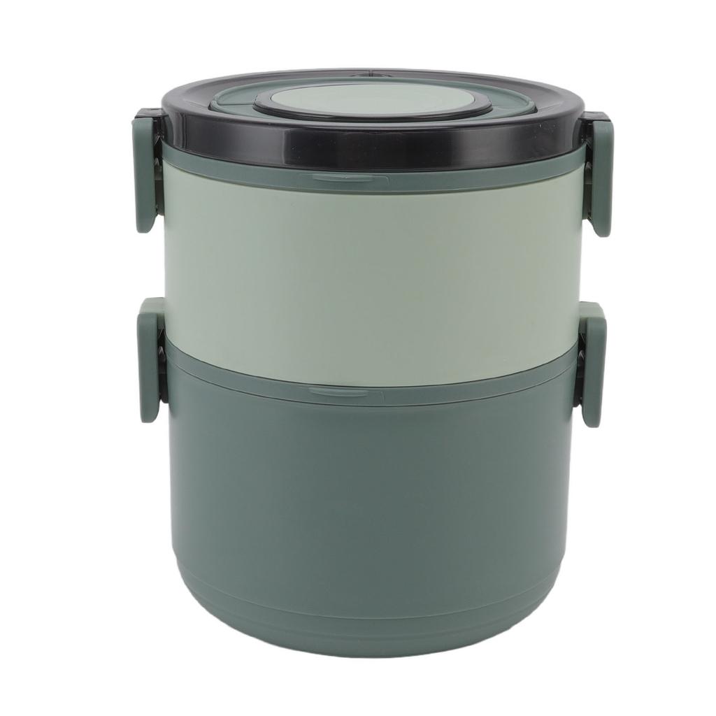 Stapelbare Lunchbox 1600ml Doppelschichtig Edelstahl BPA-frei Wärmeerhaltung Langlebige Bento-Box