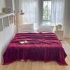 Golden Shell Flannel Plush Blanket: Elegant, Thick, and Warm Rabbit Fur Throw for Sofa or Gift.