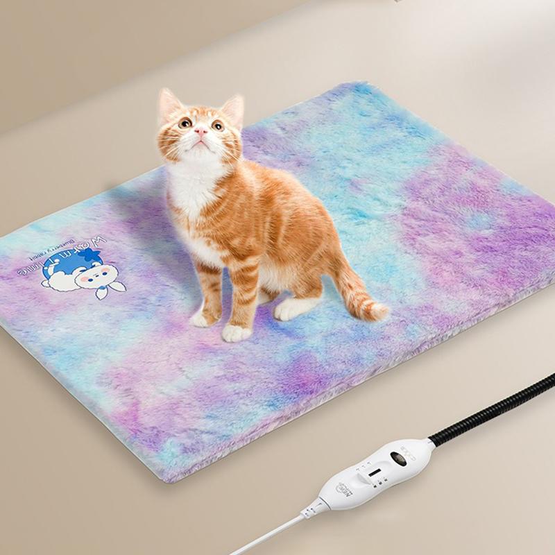 Winter Warm Dog Heating Pad Electric Adjustable Temperature Bed Heated Pads Cat Removable Washable Cover Pets Electric Blanket