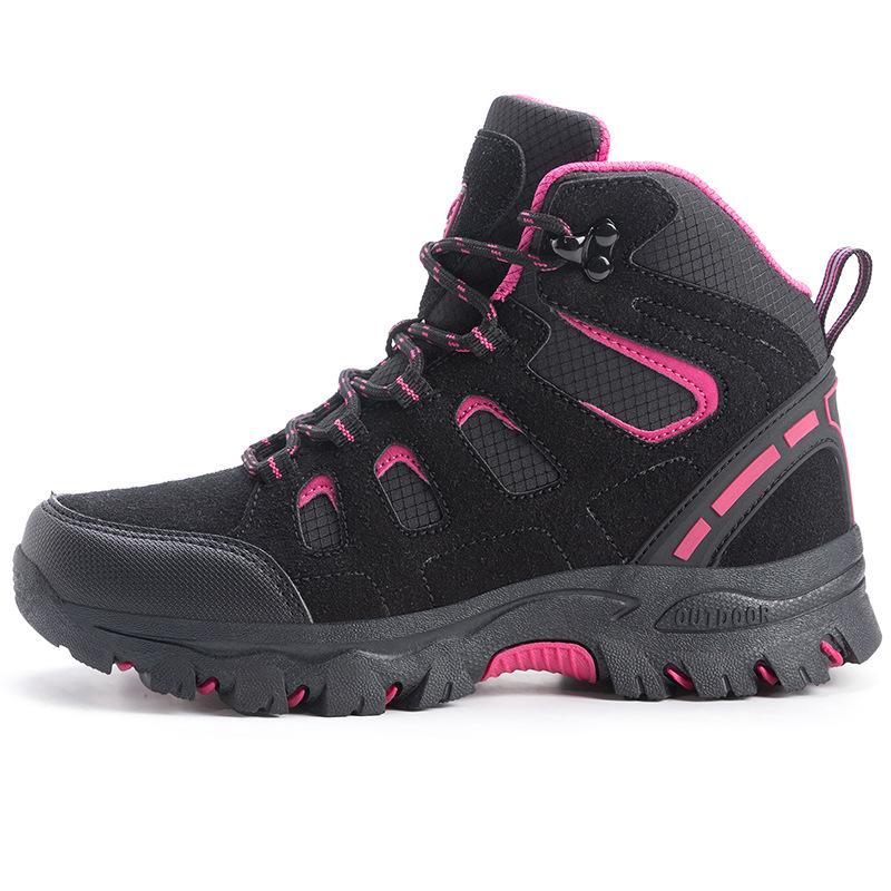 Foreign Trade Mountaineering Shoes Men's High-top Large Size Breathable Anti-splashing Non-slip Camping Shoes Women's Outdoor Mountaineering Shoes Men