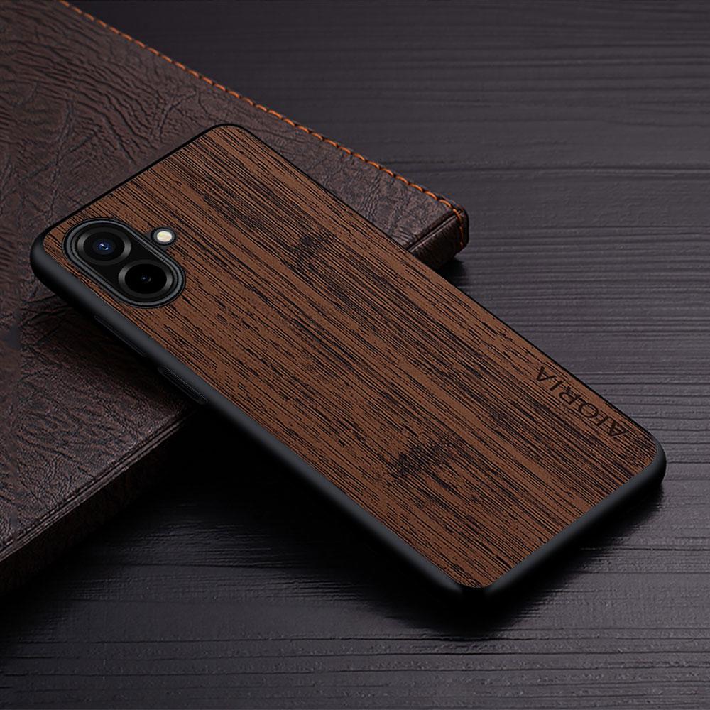 Case for Samsung Galaxy A57 A37 A17 A07 A73 A53 A33 A23 A13 4G 5G Straight Wood Grain PU Leather Cover for Samsung A57 Case