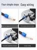 European Tube Crimping Pliers for Quick Manual Wiring with Pin-Type Clips