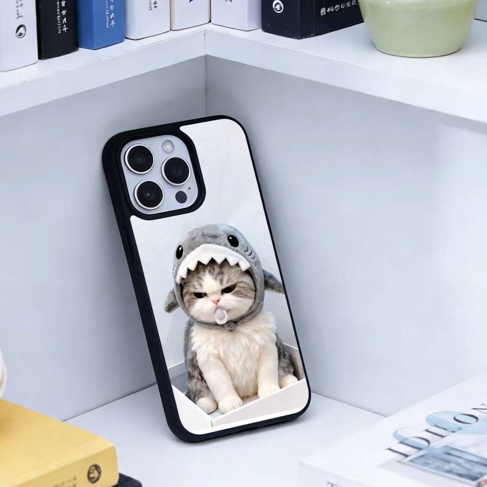 Funny Cute Cat  Phone Case For iPhone 14,16,15,13,17,12,Plus,Pro,Max Magnetic For Magsafe Frosted Cover