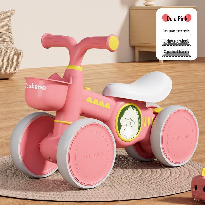 Children's Four-Wheel Balancing Glider Scooter - Pedal-Free Yo-Yo Car