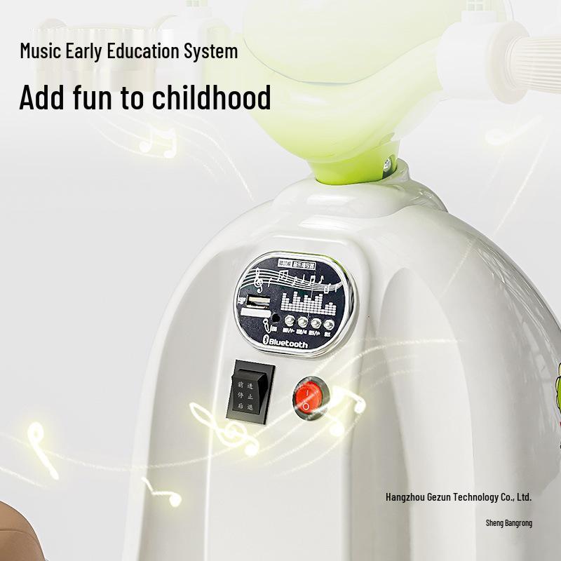 Children's Electric Ride-On Tricycle: Battery-Powered Motorcycle Toy with Remote Control for Boys and Girls