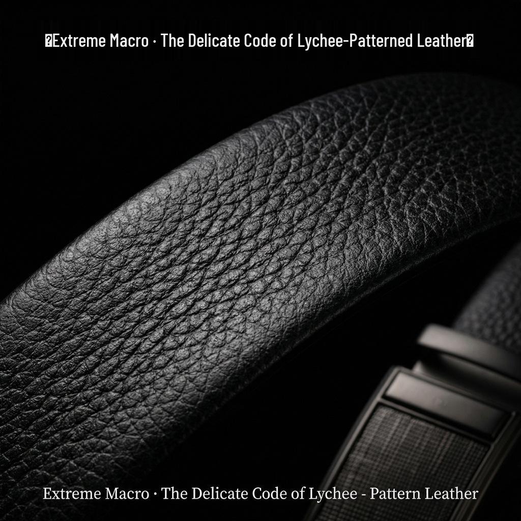 Men's Genuine Leather Belt with High-end Automatic Buckle - Premium Cowhide for Middle-aged and Young Adults