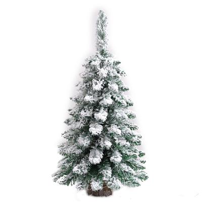 Desktop Christmas Tree Artificial Snow Frost Pine Tree Christmas Ornaments Tree Xmas Flocking Tree Xmas Holiday Table Decoration