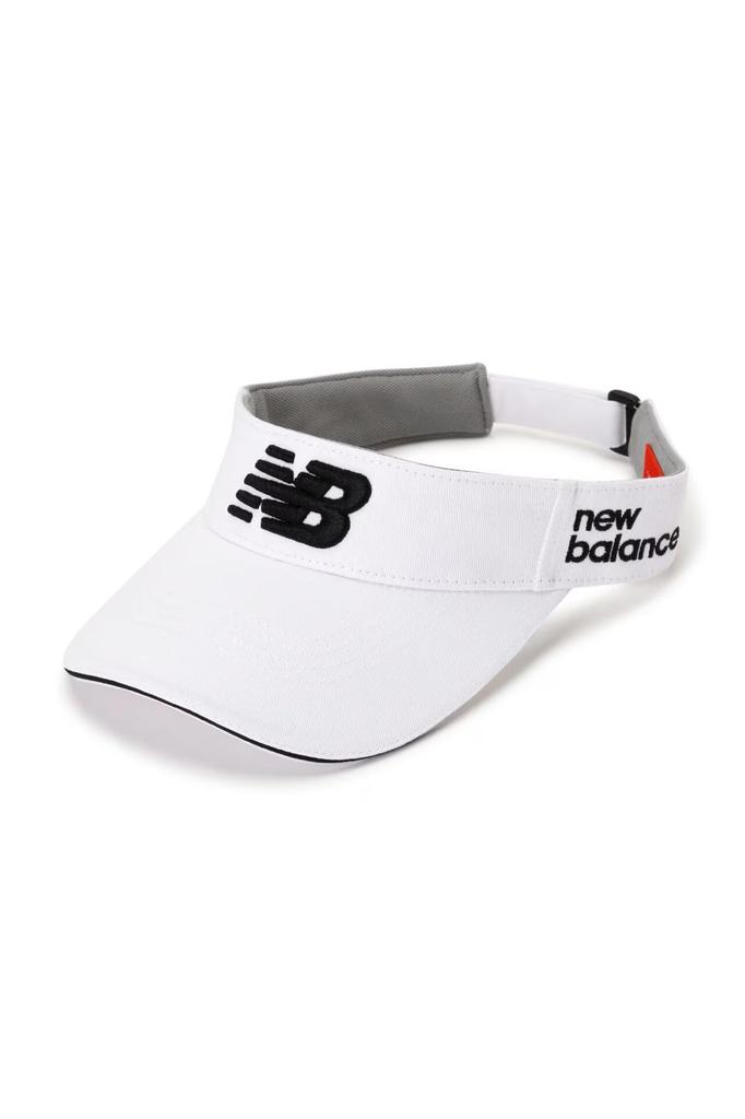 New Balance COOLMAX Sun Visor Adjustable FR Men's (Sweat-Wicking, Quick-Drying, Size) / 012-4987006 030_White