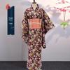 Japanese Wafu Hot Stamped Cotton Kimono for Girls - Bathrobe, Cosplay, Stage, or DIY Props