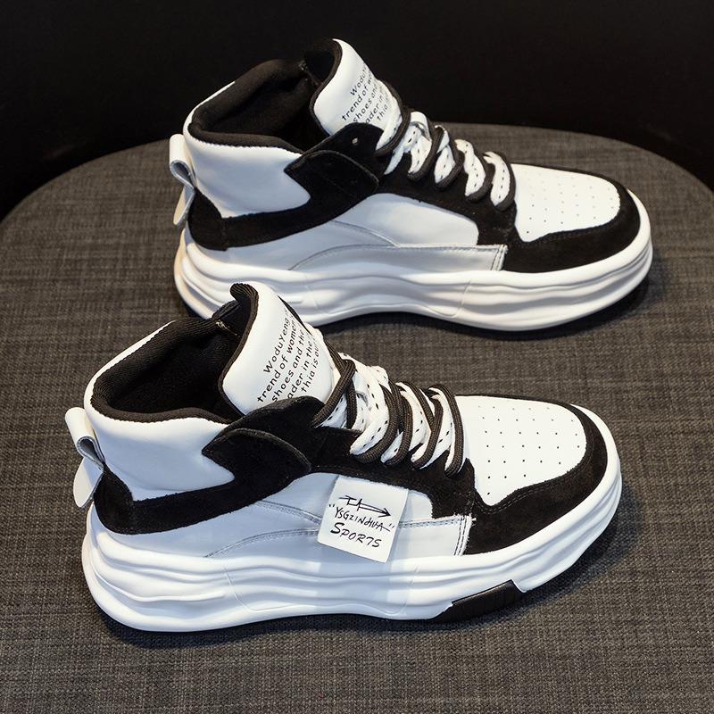 

Thick Bottom Leather White Shoes Sneakers 40 чорний
