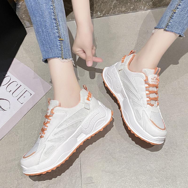Dámské módní tenisky na platformě Pohodlná prodyšná běžecká obuv Outdoorová sportovní obuv pro volný čas