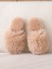 Women's 2024 Fuzzy Open-Toe Slippers – Spring & Autumn Candy Colors