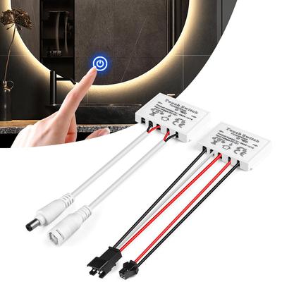 Dimmbare Home Beleuchtung Touch Schalter 12V Badezimmer Smart Spiegel Touch Sensor Control Schalter CCT Einstellbar Arbeit Mit 1-5mm Glas