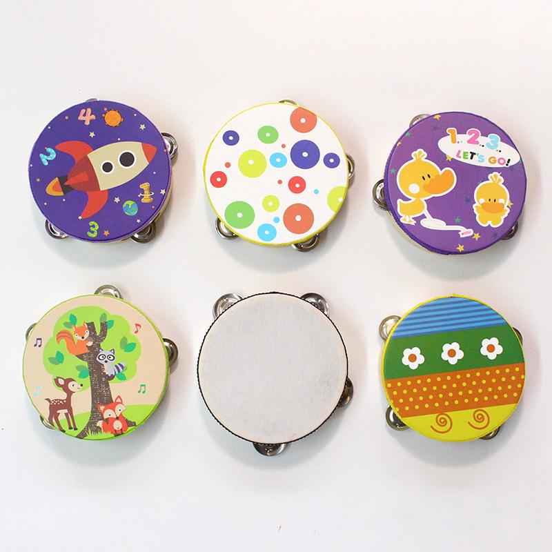 Wooden Tambourine for Early Childhood Music and Dance