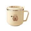 316 Stainless Steel Straw Water Cup Double Wall Drinking Cup Cute Insulated Mug  for Children
