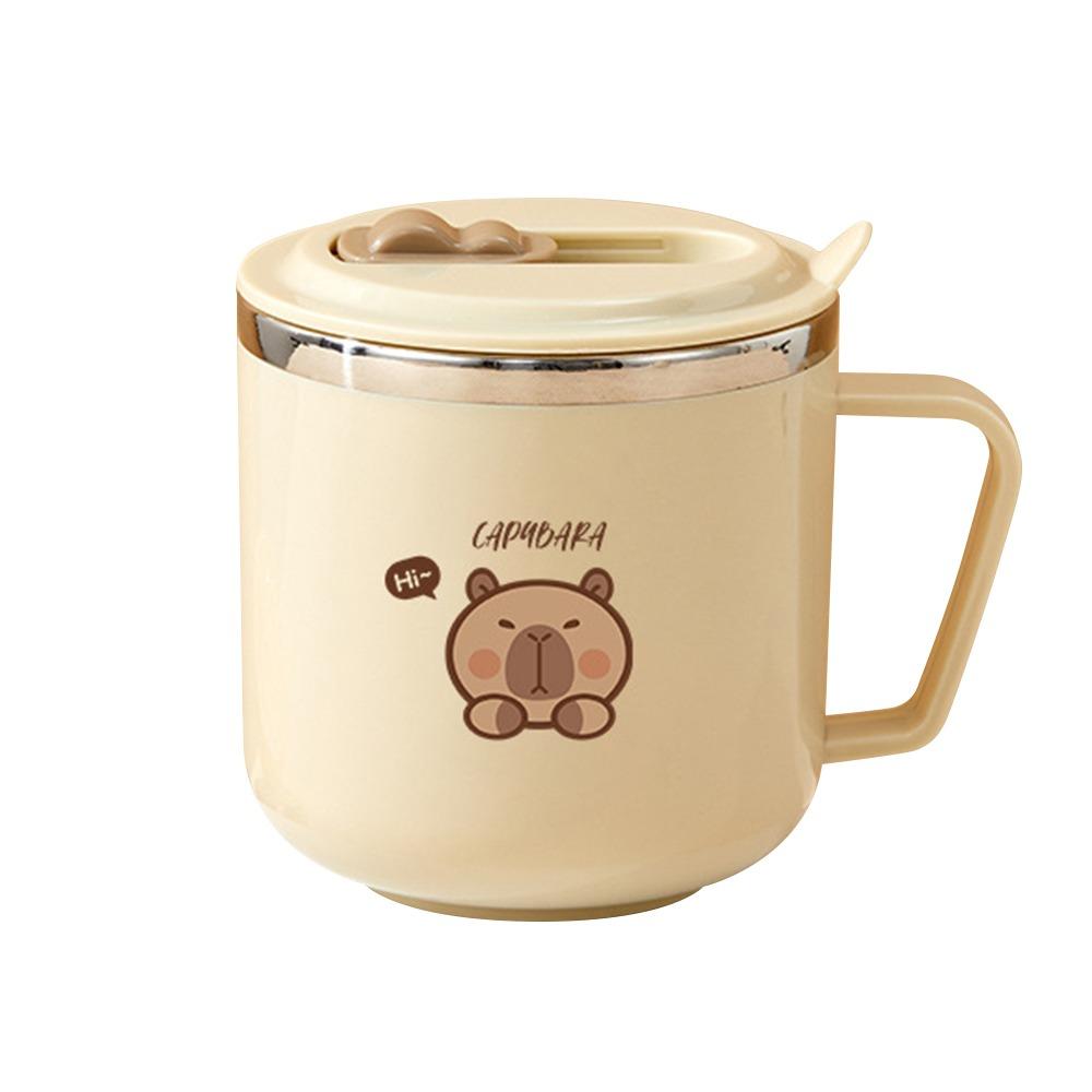 316 Stainless Steel Straw Water Cup Double Wall Drinking Cup Cute Insulated Mug  for Children