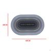 Mat Rug Wrinkle Printed Oval Non Slip Absorbent Bathroom for Balcony Hallway
