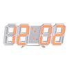 3D Smart Stereo LED Alarm Clock with Voice Control - Korean Style Wall & Table Clock
