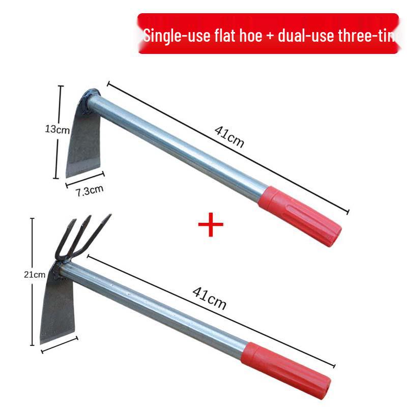 Multifunctional Stainless Steel Gardening Hoe for Planting, Weeding, and Digging 