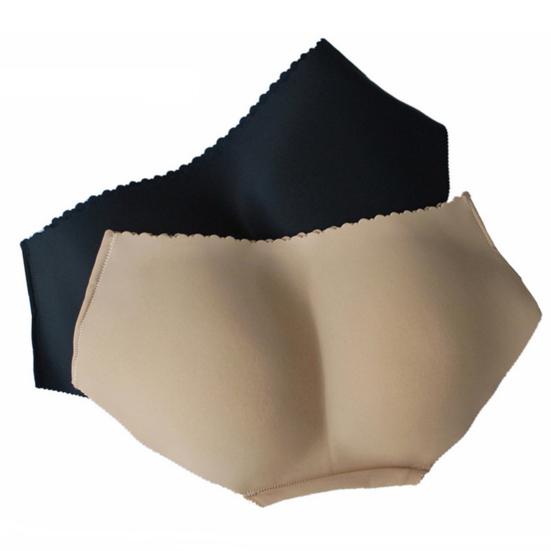 Femei Chiloți fără cusături, culoare uni, cu efect de îmbunătățire a feselor și ridicare a șoldurilor, lenjerie intimă cu bureți