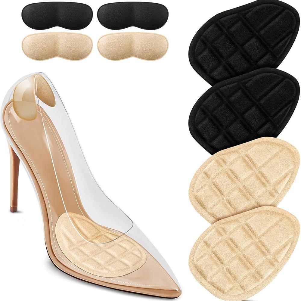 4 Pair Ball of Foot Cushions, High Heel Inserts All Day Pain Relief and Comfort