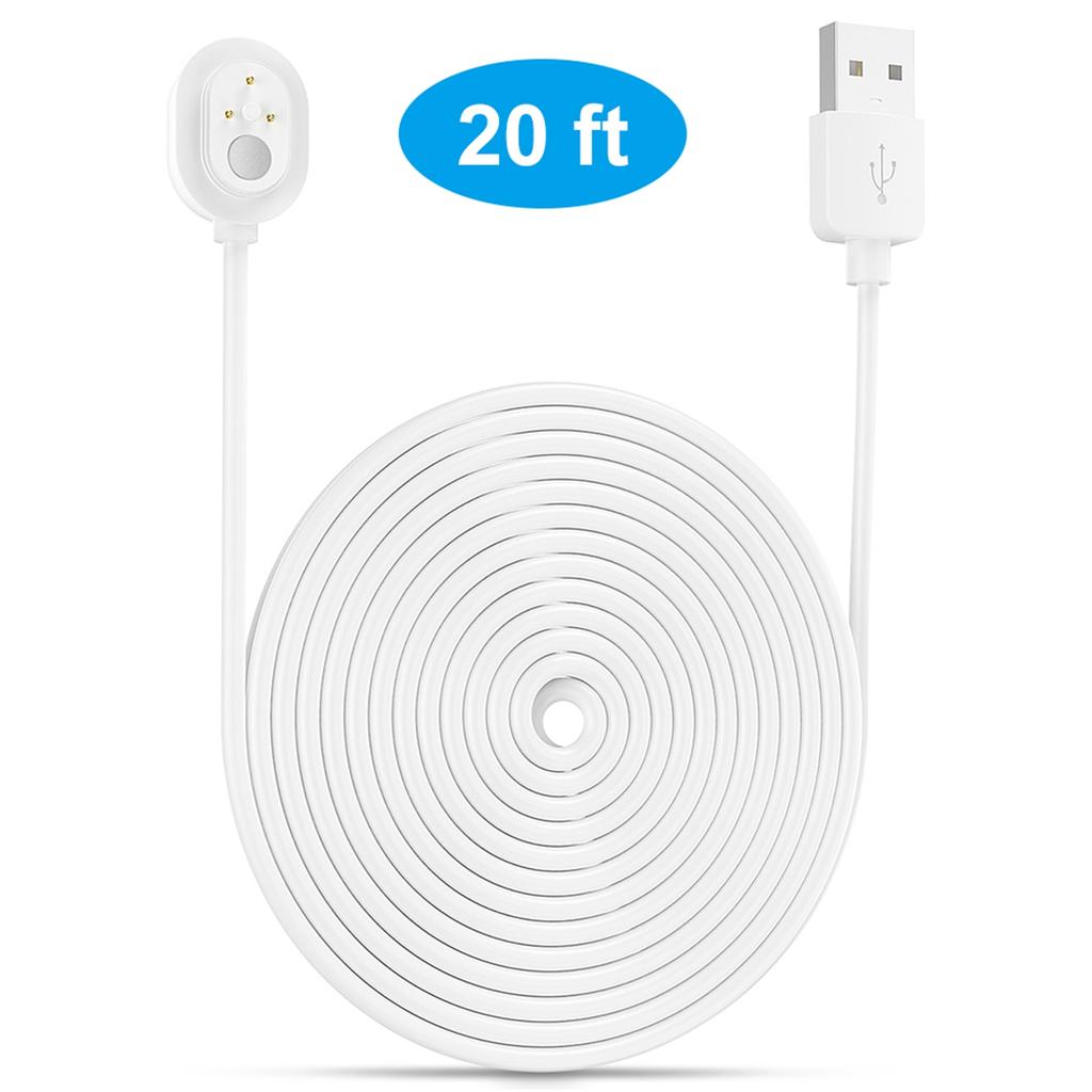 Netzkabel für Arlo Ultra 4K UHD Magnetisches Ladekabel Wasserdichtes Ladegerät ohne Stecker für den Innen- und Außenbereich 6M