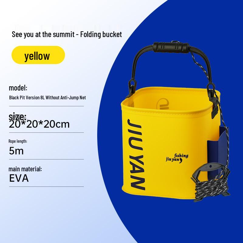 

Thickened Multi-functional Square Portable Folding Fishing Bucket with Handle Default