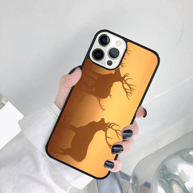 hunting Deer Sunset Phone Case Cover For iPhone 17 Air 15 Pro MAX 16 Plus 14 12 11 13 coque