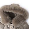 Real Fur Collar Middle-aged Women's Winter Down Coats Hooded Plus Size XL-6XL Embroidery White Duck Down Jackets for Women Thick Warm Parkas