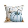 Home Decor Blue Pumpkins And Fall Hello Pattern Pillow Pattern Cushion Cover Suitable For Sofa Bedroom Car Pillow Cover