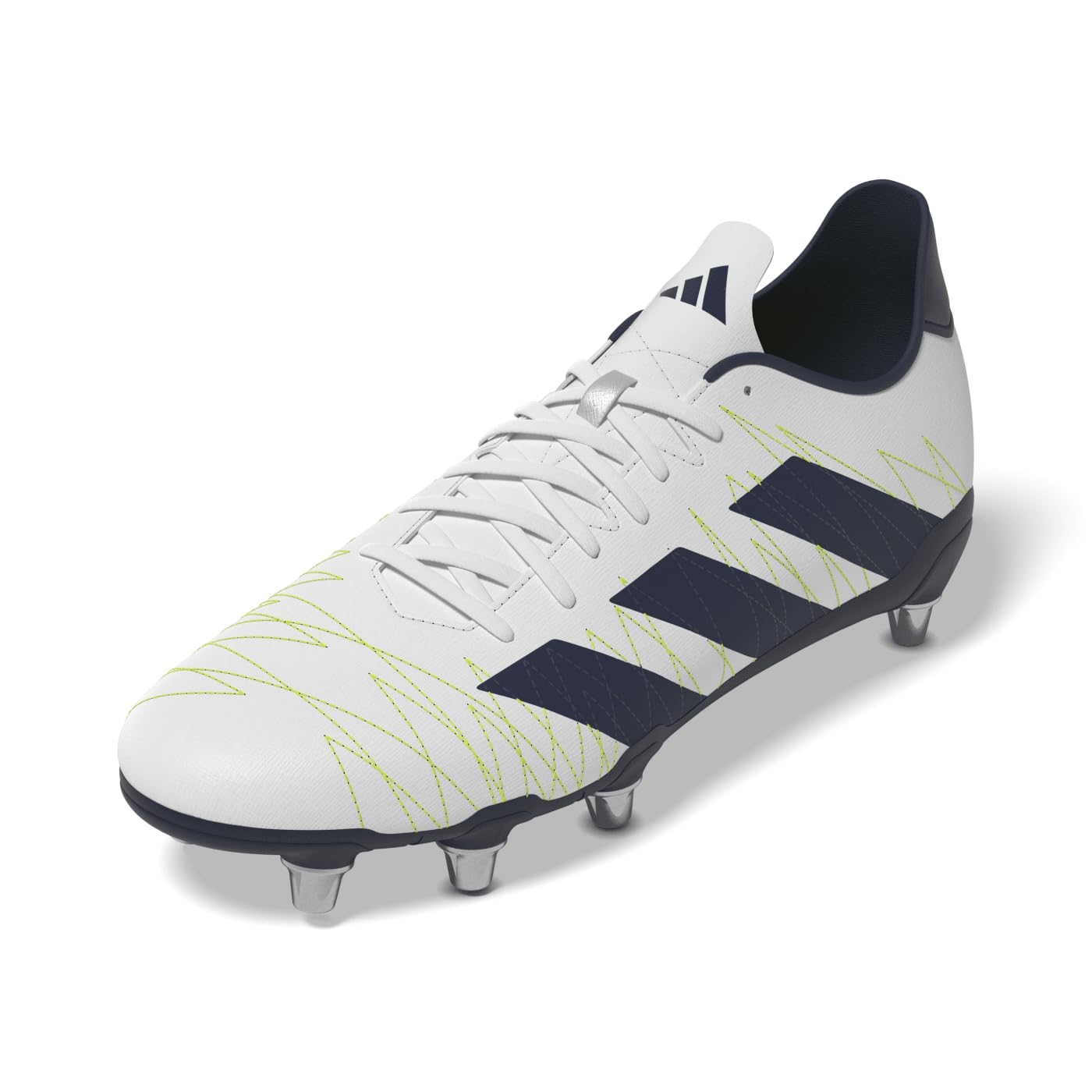 

Adidas Kakari SG LUZ65 Обувь для регби Темно-синий металлик Размер см Шипы, Белый/Командный синий/Серебристый (HP6895), 26,0