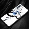 Genshin impact svart og hvitt Deksel For OPPO Find X5 A54 A53 A52 A9 2020 A16 A15 A95 A76 A74 A12 Reno7 SE Reno6 Pro+ 5G Deksel