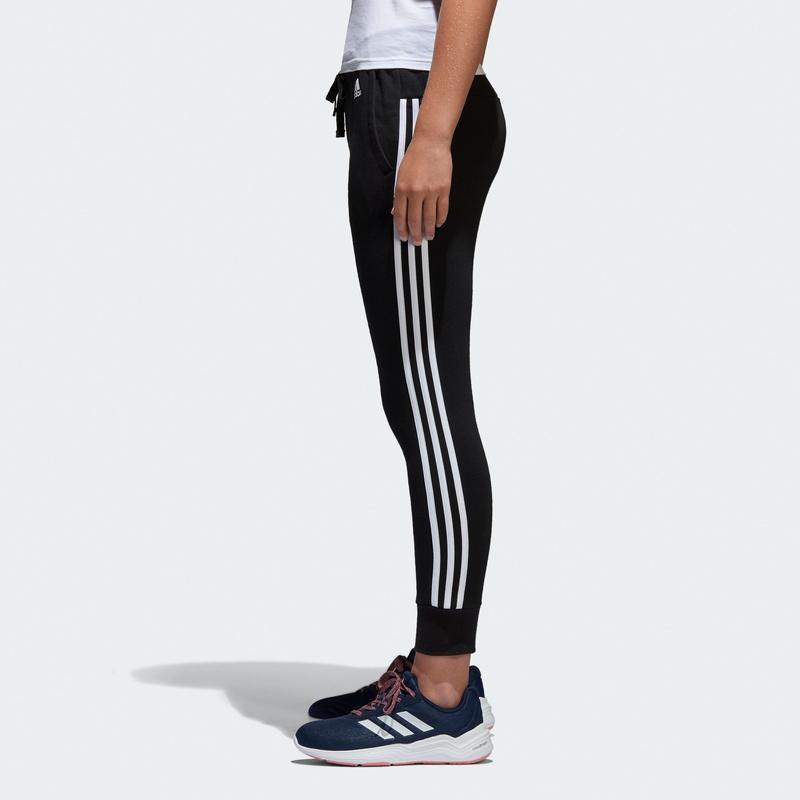 Adidas Three Stripe Casual Sports Tapered Pants Women Bottoms Black S97117