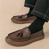 Fashion New Black Brown Tassels Loafter Genuine Leather Casual Shoes for Men Designer Formal Wedding Dress Homecoming Footwear