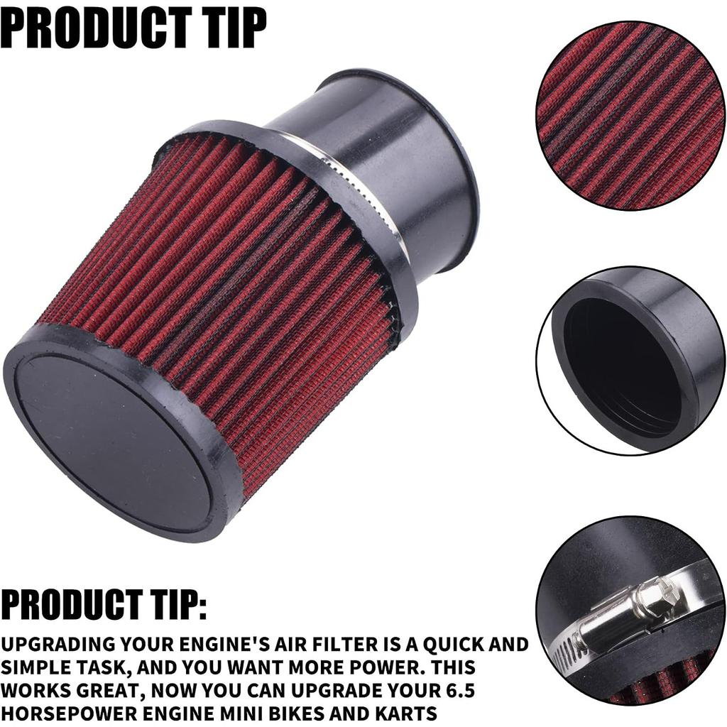 Hochleistungs-Upgrade-Luftfilter-Adapter Ansaug-Zündkerzen-Kit für Predator 212cc 6,5 PS Motor Mini-Bike Go-Kart Racing