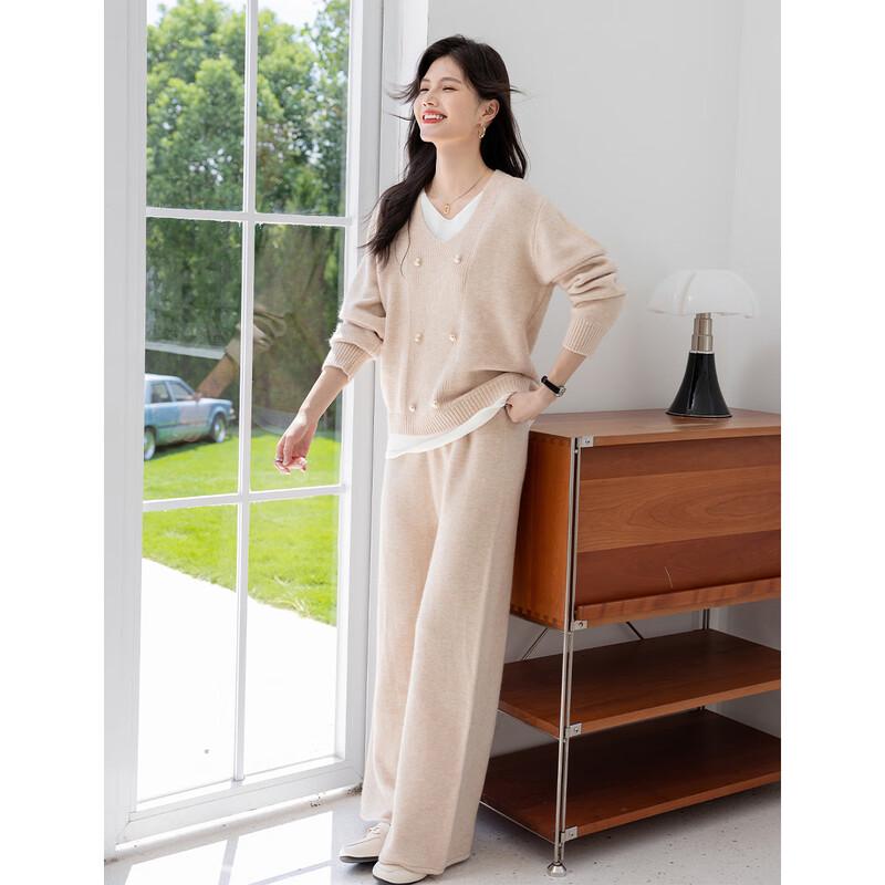 Women's Fashion Knit Sweater and Pants Set