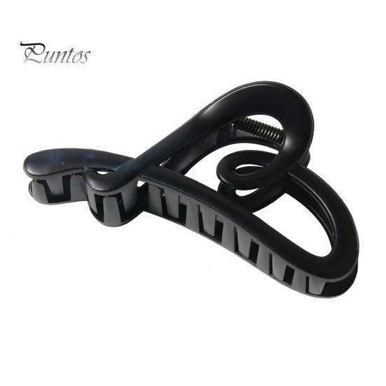 

Женский коготь для волос в форме сердца, зажим для волос, противоскользящие зубы, заколка для волос на затылке, прозрачный леопардовый узор, большой коготь для волос акулы, аксессуары для волос чёрный