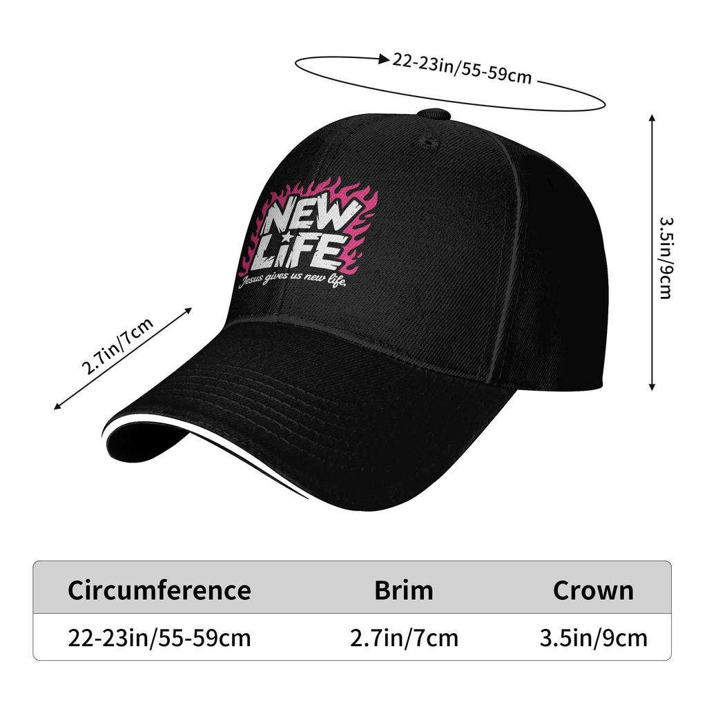 New Life Baseball Cap  y2k Funny Hip Hop Hats Summer Women Men Outdoor Sport Baseball Caps