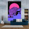 Cartoon Leopard Tapestry Office Living Room Decoration Home Wall Tapestry